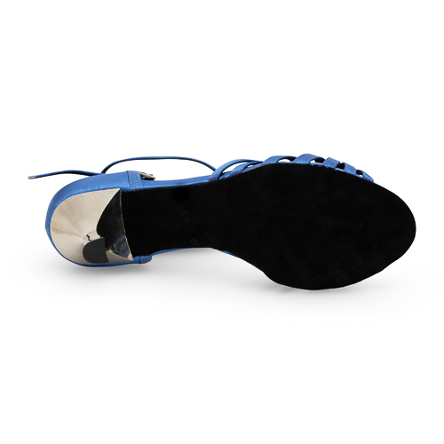 Damen Tanzschuhe 7,0 Absatz 2423 Blau 