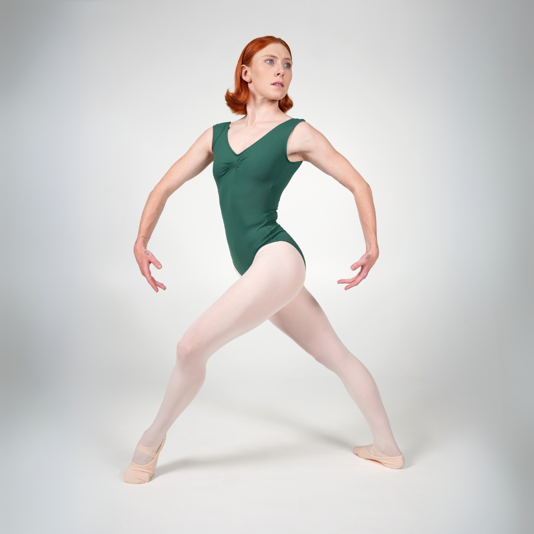Balletttrikot mit kurzen Ärmeln R3117