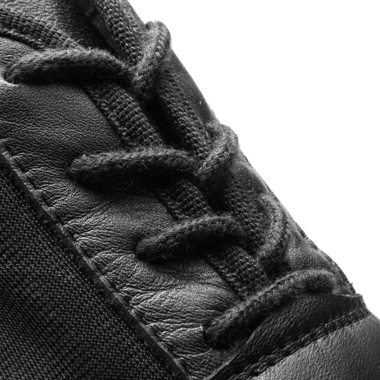 Jazzschuhe aus Leder und Neopreneinsatz mit geteilter Chromledersohle und EVA-Absatz schwarz