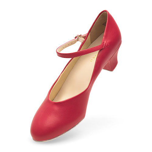 Damen Charakterschuhe Rot