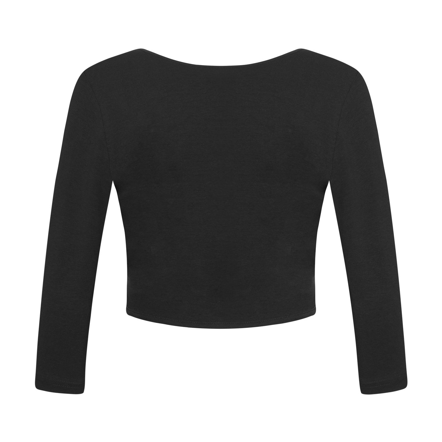 Damen und Kinder Wickeljacke schwarz