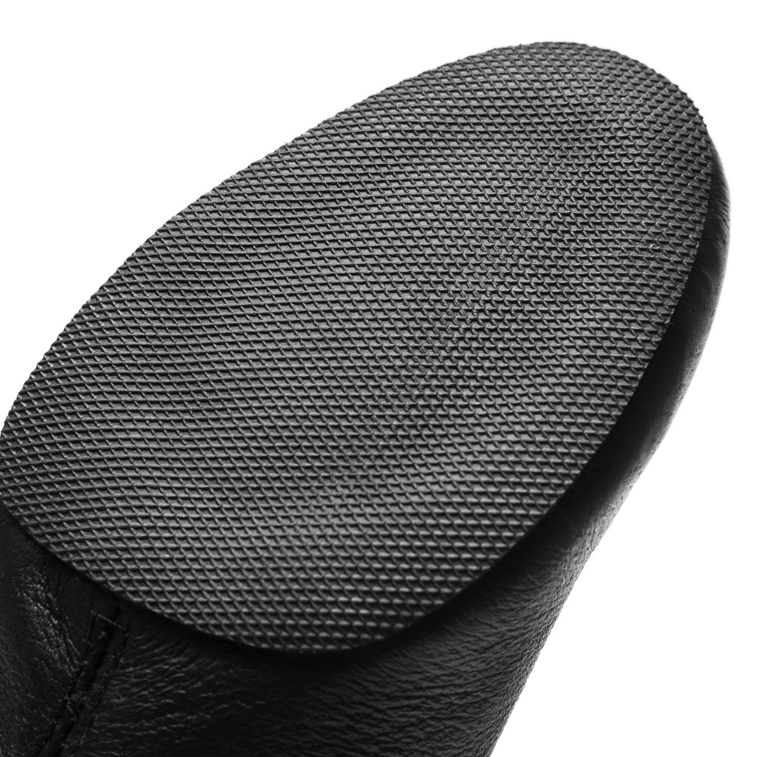 5th Avenue Jazzschuhe aus Leder mit geteilter Gummisohle schwarz 