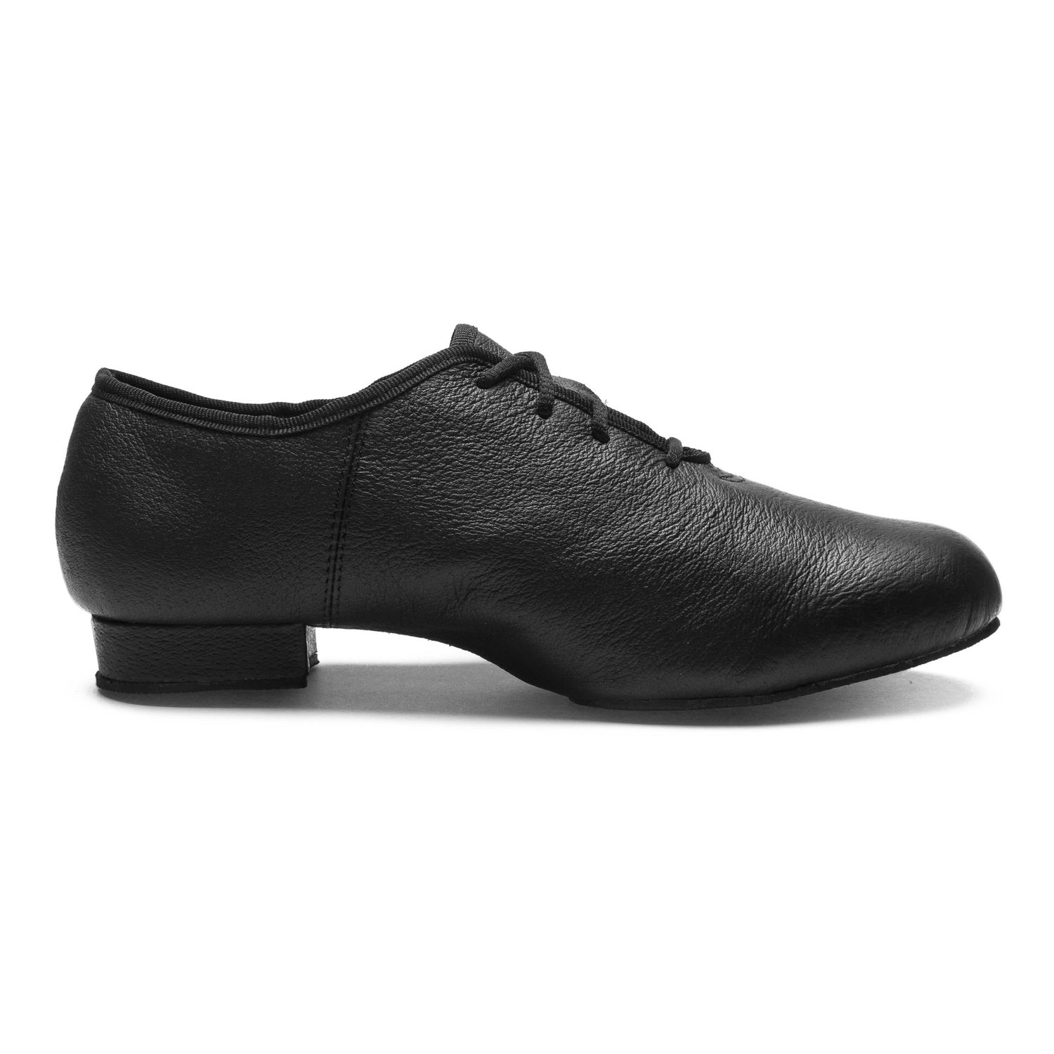 5th Avenue Jazzschuhe aus Leder mit geteilter Gummisohle schwarz 