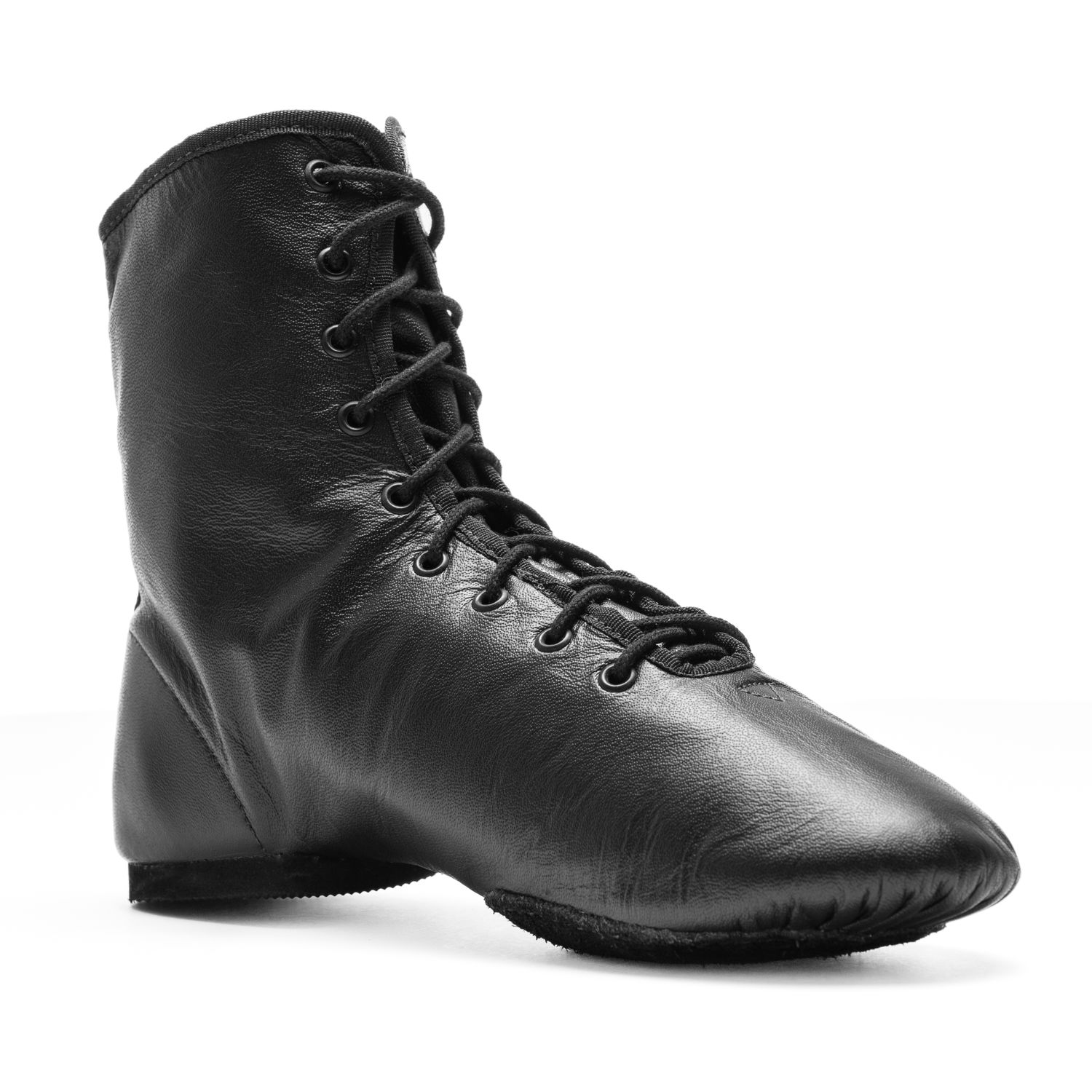 HIT IV Gardestiefel aus Leder hoch geschnitten mit geteilter Chromledersohle und Gummiabsatz 4127 Gardestiefel Hit IV geteilte Chromledersohle hoher Schaft schwarz