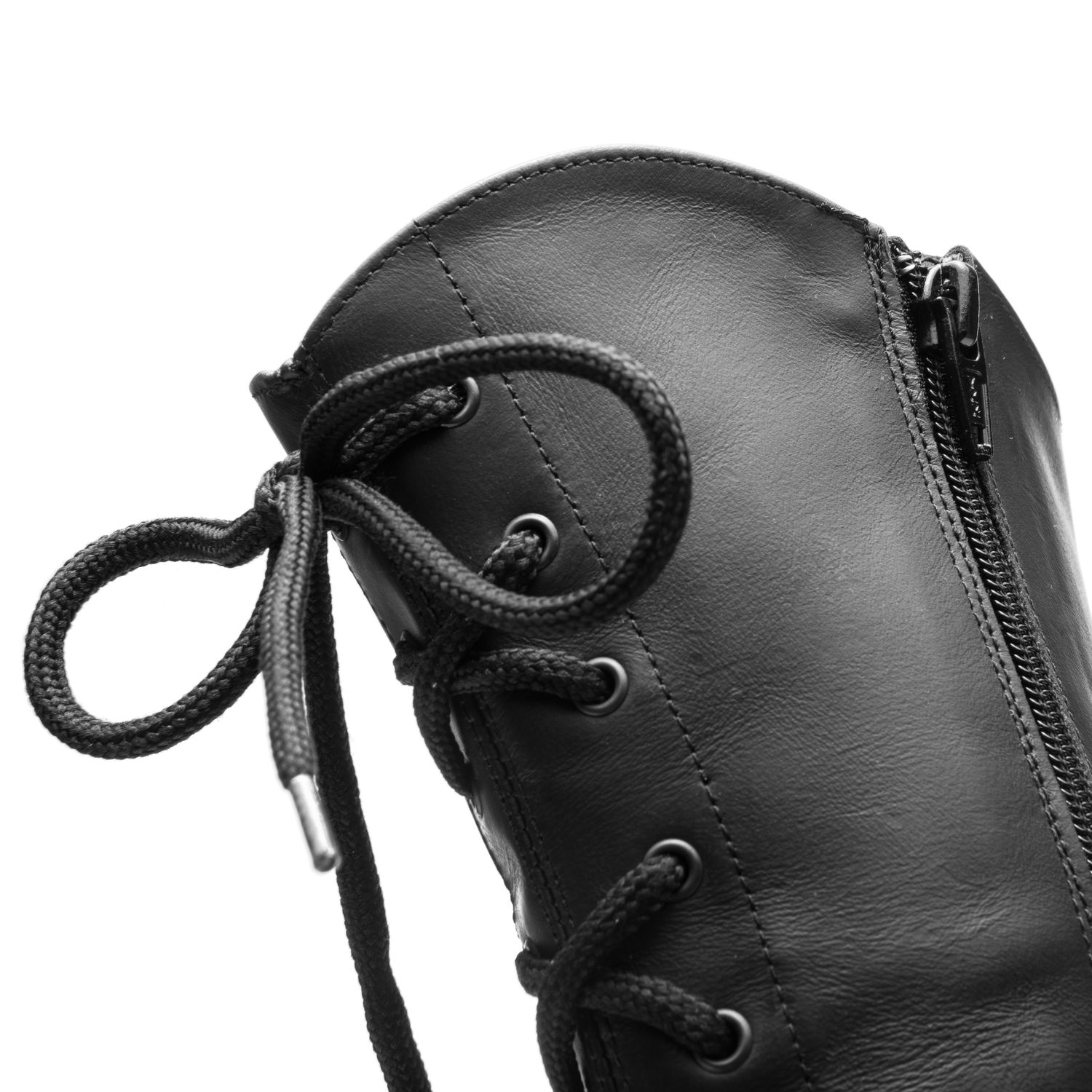 CanCan Stiefel aus Leder mit Chromledersohle schwarz