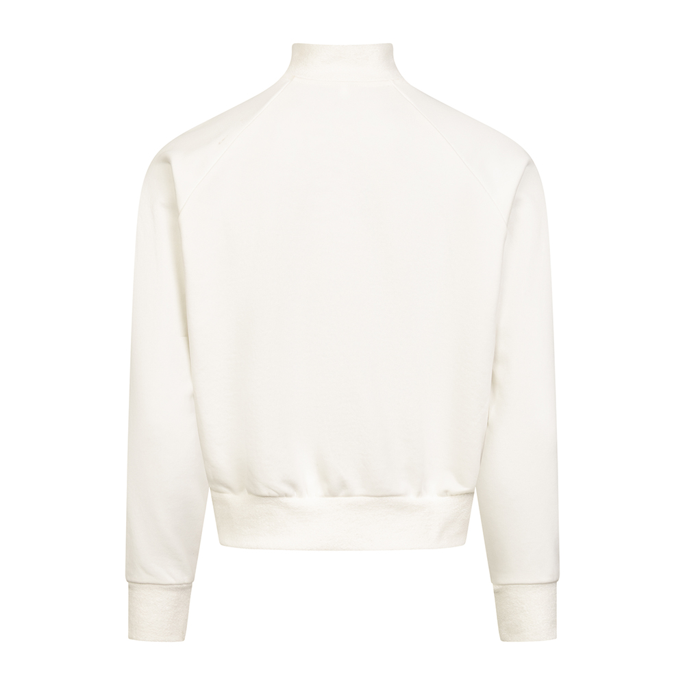 Damen Sweatshirt mit Half-Zip Beige