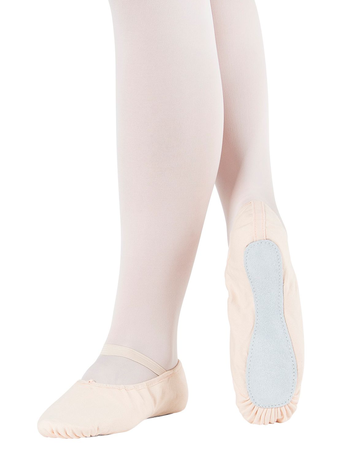 Ballettschläppchen mit durchgehender Chromledersohle BAE24