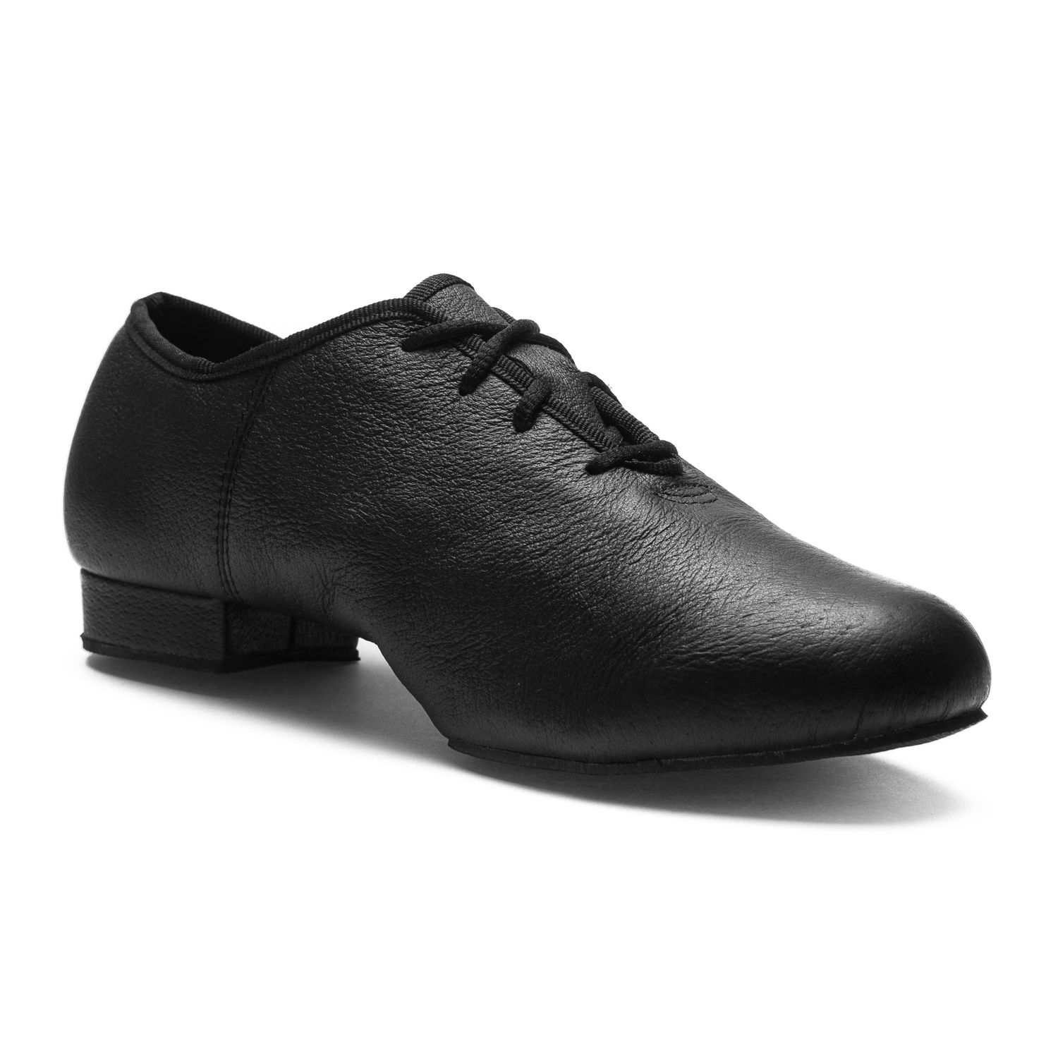 5th Avenue Jazzschuhe aus Leder mit geteilter Gummisohle schwarz 