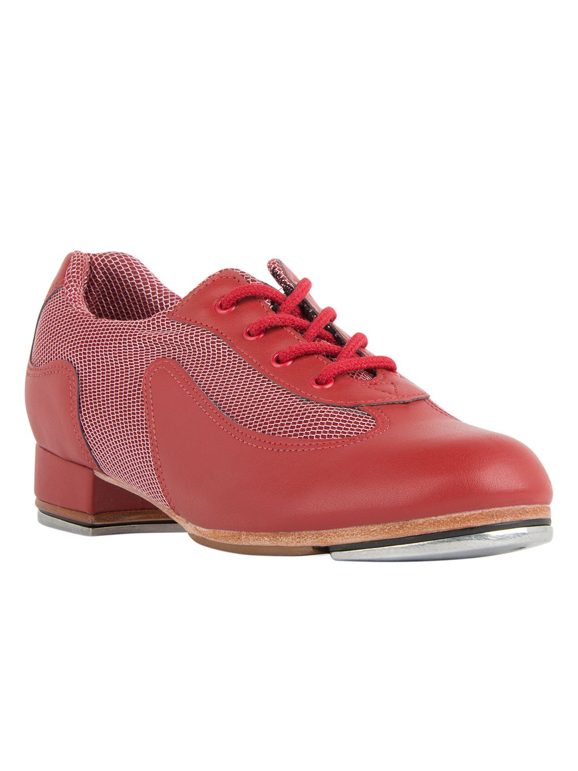 Damen Steppschuhe Oxford Schnürung TA51 Damen Steppschuhe Rot