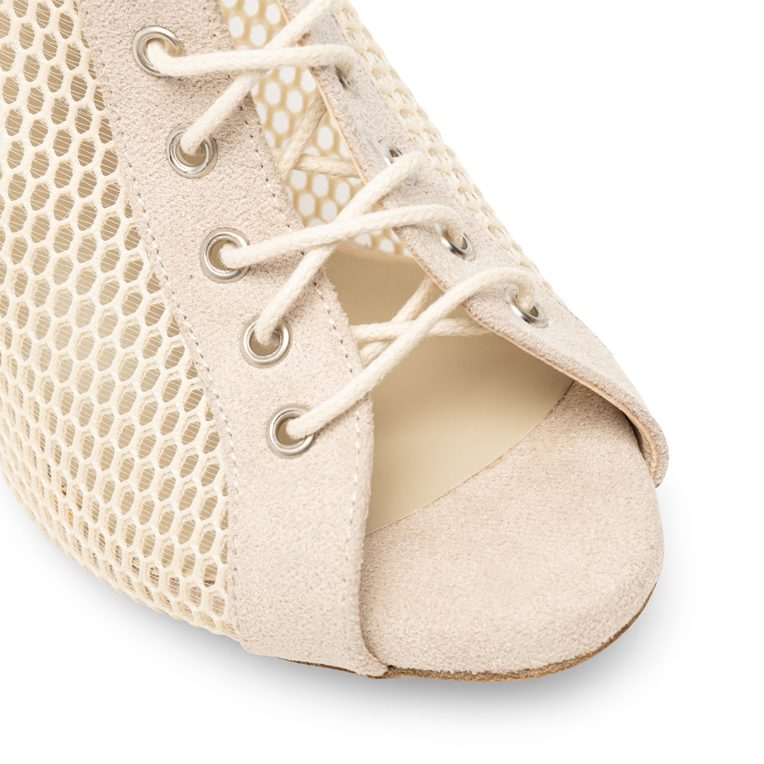 High Heel Dance Stiefel Beige